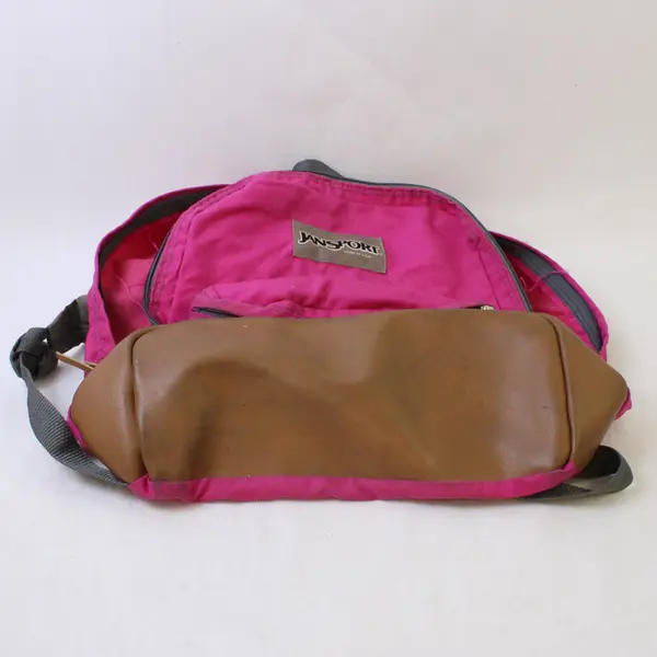 JanSport Magenta Pink 2-Pocket Backpack Flawed