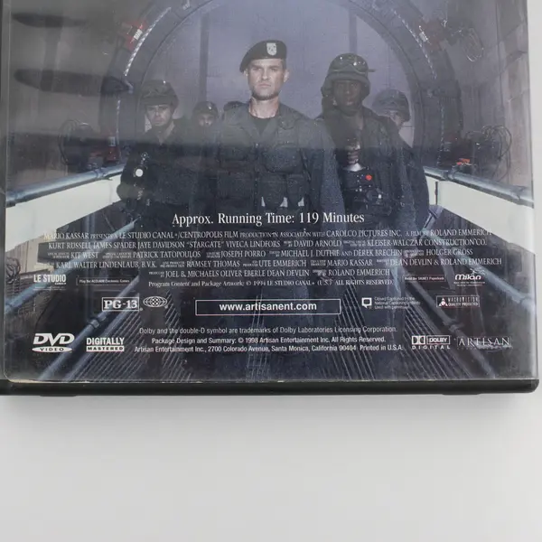 Stargate DVD Kurt Russell James Spader  1998 Promotional Copy Disc with Case