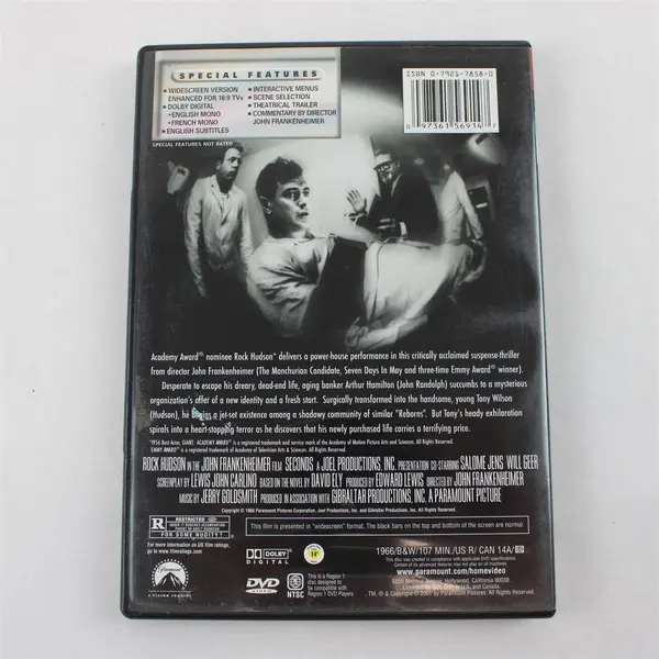 Seconds DVD 1966 Rock Hudson Widescreen Collection Paramount Pictures 2001