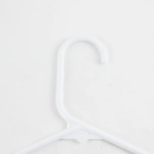 Lot of 10 Opaque White Clothes Hangers Pants & Shirts