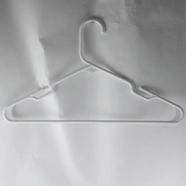 Lot of 10 Opaque White Clothes Hangers Pants & Shirts