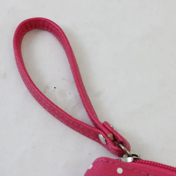 Pixie Crush Pink & White Polka Dot Small Wristlet Purse