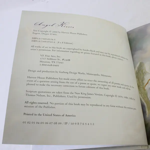 Angel Kisses Book Little Touches of Heaven Hardcover Paintings by Sandra Kuck