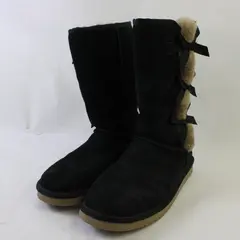 Koolaburra by UGG Women's Size 9 Black Tall Suede Boots w/ Bow Details