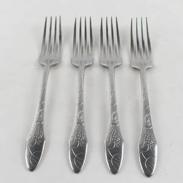 Lot of 4 DS DS16 Stainless Steel Flatware Forks