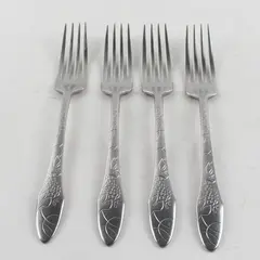 Lot of 4 DS DS16 Stainless Steel Flatware Forks