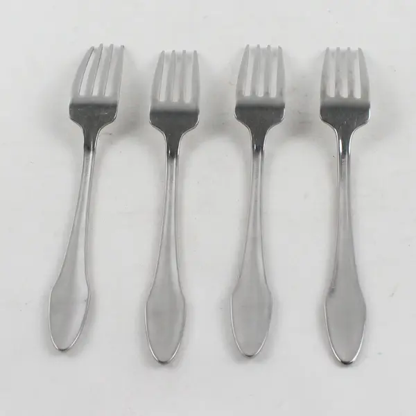 Lot of 4 DS DS16 Stainless Steel Flatware Forks