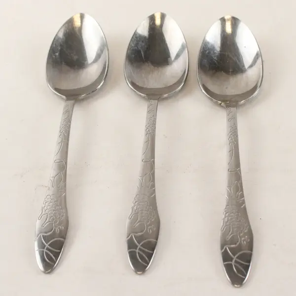 Lot of 3 DS DS16 Stainless Steel Flatware Teaspoons
