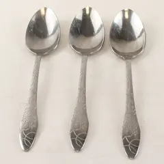 Lot of 3 DS DS16 Stainless Steel Flatware Teaspoons