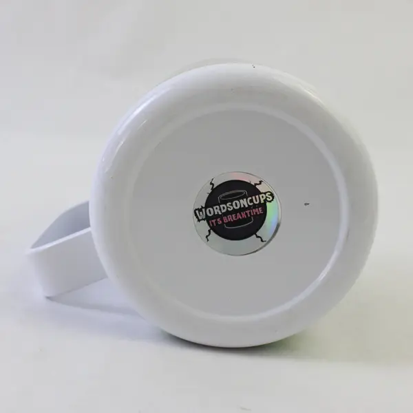 Words On Cups 4.5" Metal Insulated Travel Coffee Cup w/Alien Graphic & Lid