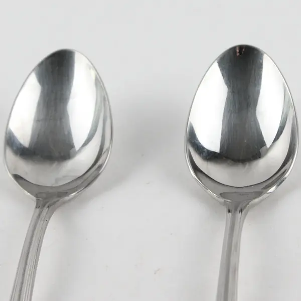 Lot of 2 Cambridge Silver Chatham Soup Spoons Stainless Steel Satin Handle