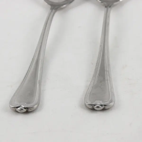 Lot of 2 Cambridge Silver Chatham Soup Spoons Stainless Steel Satin Handle