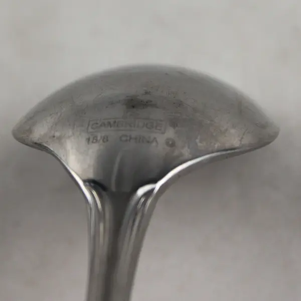 Lot of 2 Cambridge Silver Chatham Soup Spoons Stainless Steel Satin Handle
