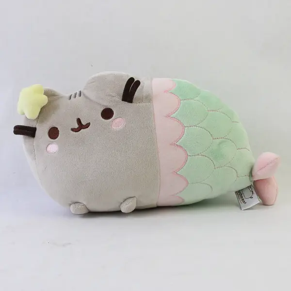 Pusheen Mermaid Plush Toy Gund Cat Star Mersheen Stuffed Purrmaid 14"