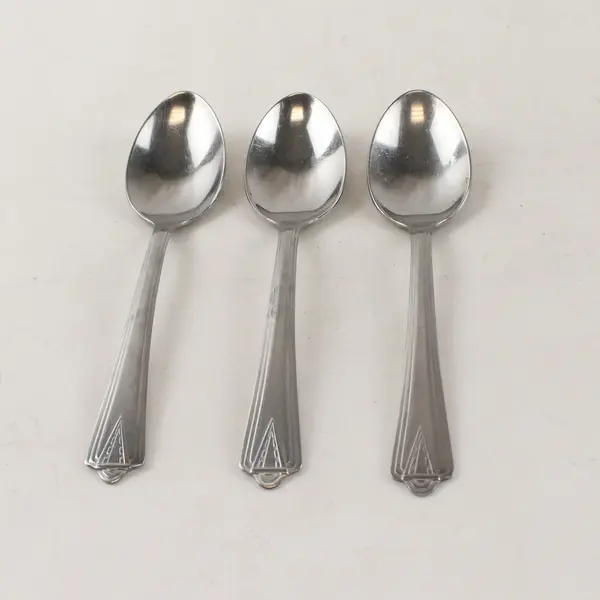 Lot of 3 Diamond Silver Co DSC3 Stainless Steel Teaspoons
