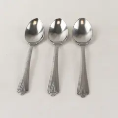 Lot of 3 Diamond Silver Co DSC3 Stainless Steel Teaspoons
