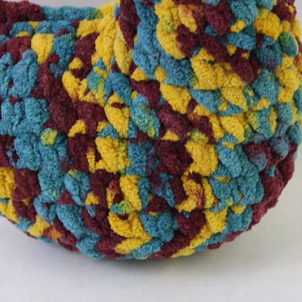 Crocheted Chicken Rooster Plush Handmade Toy Multicolor Stuffed Animal 6"