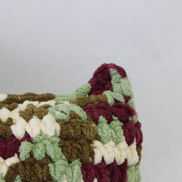 Handmade Crochet Chicken Rooster 10" Tall - Multicolor Plush Stuffed Animal