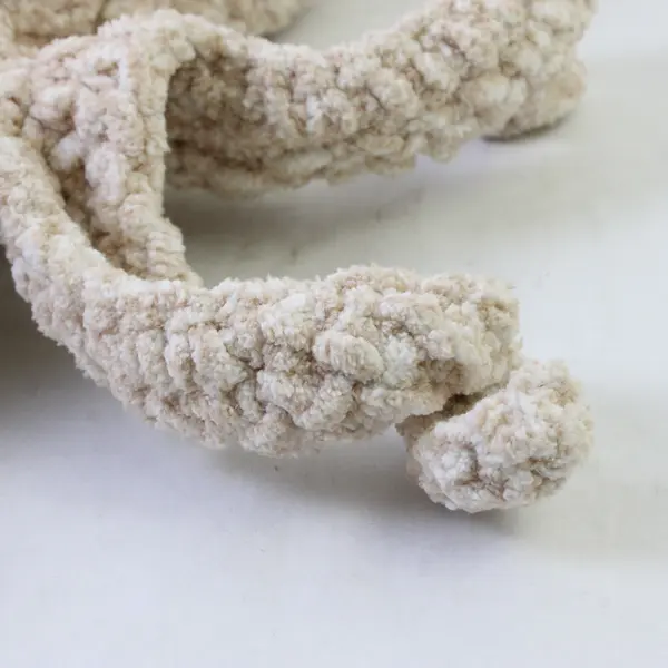 Handmade Crochet Octopus Stuffed Animal Plush Toy Gray 14"