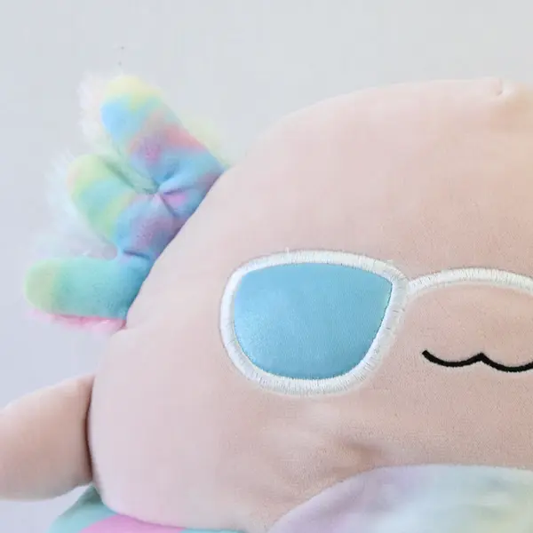 Squishmallows Archie The Axolotl 11" Plush - Beach Archie Sunglasses & InnerTube