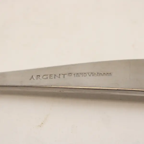 Lot of 4 Argent Flatware Stainless Steel Glossy 8 in. Forks with Satin Handle
