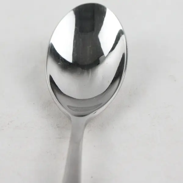 Lot of 2 Argent Flatware Stainless Steel Glossy 6 1/2in Spoons with Satin Handle