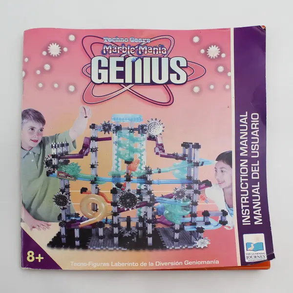 Techno Gears Marble Mania Genius Partial Pieces Manual Included & Shows Contents