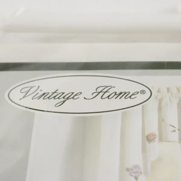 Vintage Home “Mandy” Valance Hand Embellished 60” x 13” Eggshell, New in Pack