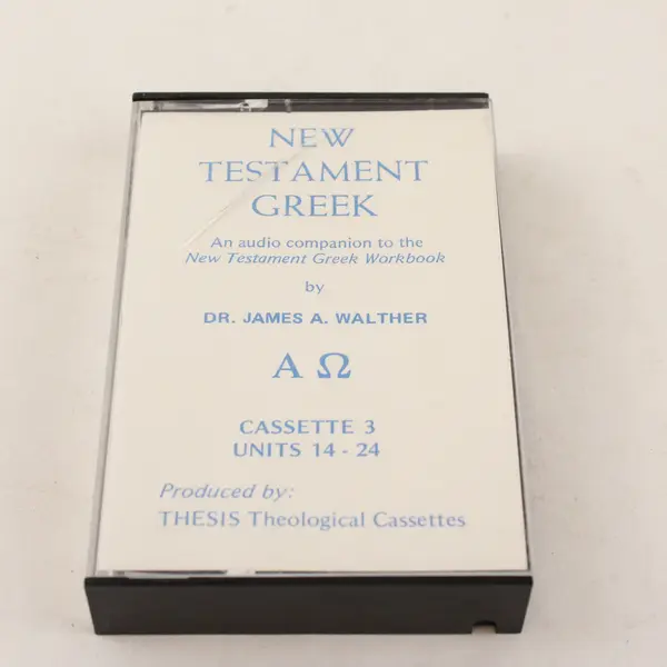 Lot of 3 "New Testament Greek" Audio Cassette Tapes, Dr. James A. Walther 1972