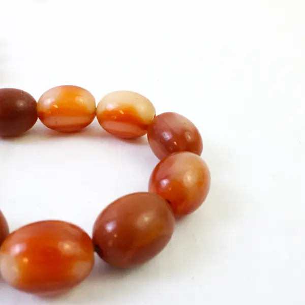 Natural Baltic Amber Islamic Prayer Beads/Misbaha with Yellow Tassel, 17 Beads