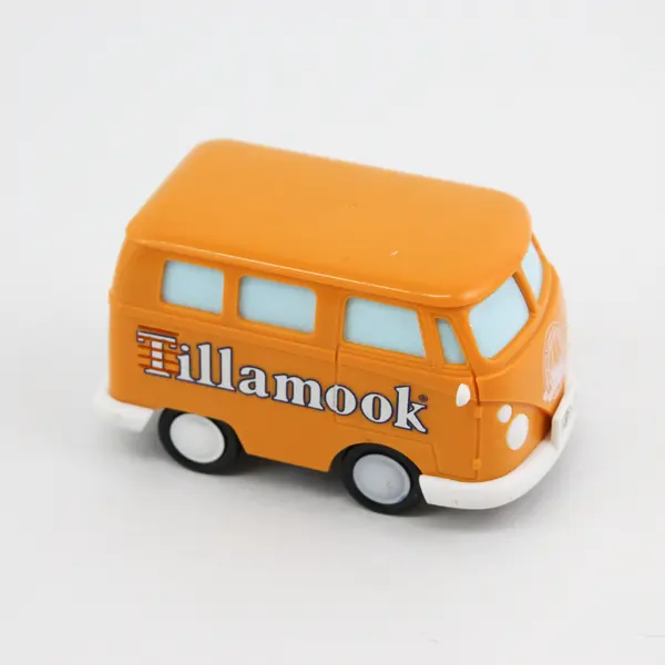 Smith Novelty Tillamook Creamery Cheese Loaf Bus Van Orange Model Souvenir