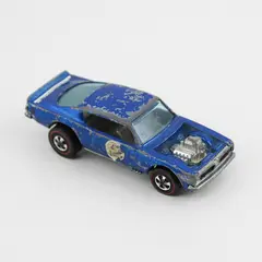 Vintage 1969 Hot Wheels Redline King Kuda Blue Significant Paint Wear Hong Kong