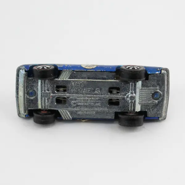 Vintage 1969 Hot Wheels Redline King Kuda Blue Significant Paint Wear Hong Kong