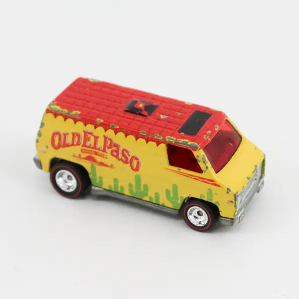 2003 Mattel Hot Wheels Diecast 1974 Old El Paso Van Red Line With Rubber Tires