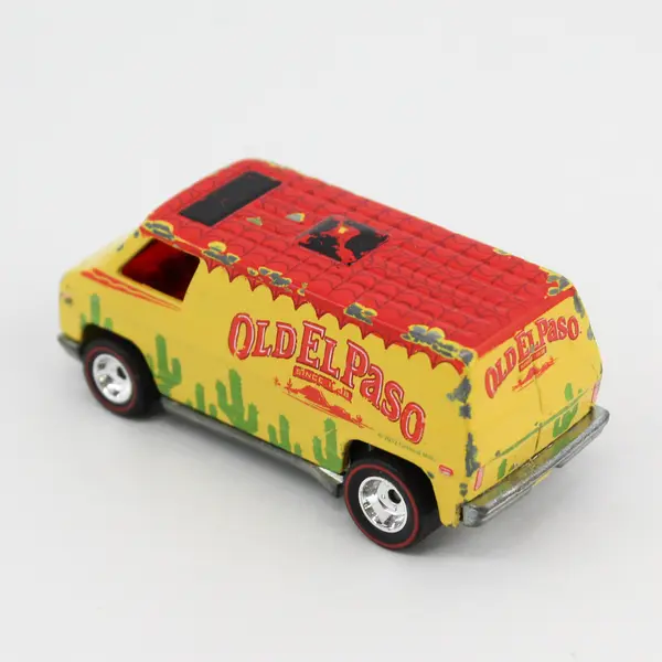 2003 Mattel Hot Wheels Diecast 1974 Old El Paso Van Red Line With Rubber Tires