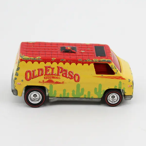 2003 Mattel Hot Wheels Diecast 1974 Old El Paso Van Red Line With Rubber Tires