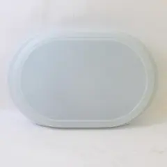 Set Of 7 Tupperware Clear Baby Blue Plastic Preludio Oval Divided Serving Tray