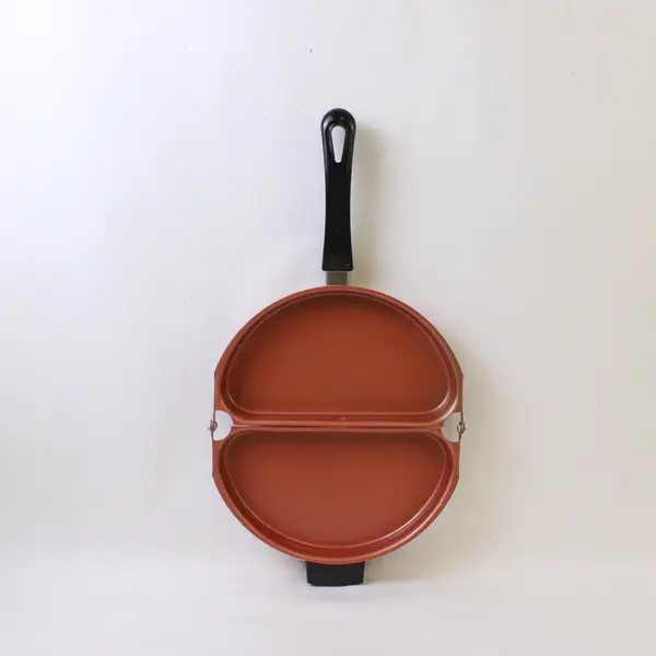 Unbranded Unbranded Orange/Black Italian Frittata/Omelet Flip Half Pan