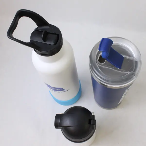 Lot Of 3 Assorted Stainless Steel Water Bottles (Fifty/Fifty, X & Unbranded)
