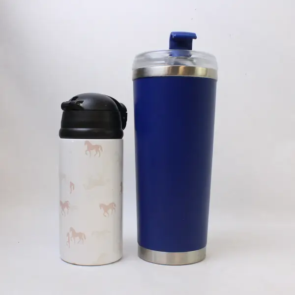 Lot Of 3 Assorted Stainless Steel Water Bottles (Fifty/Fifty, X & Unbranded)