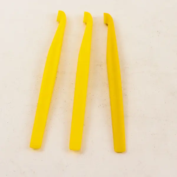 Lot of 3 Vintage Tupperware #727 Yellow Handy Citrus Peeler 