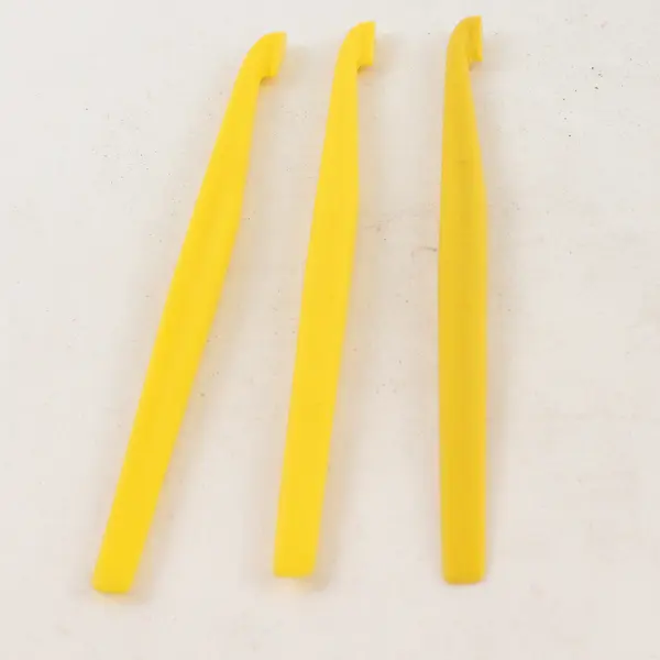 Lot of 3 Vintage Tupperware #727 Yellow Handy Citrus Peeler 