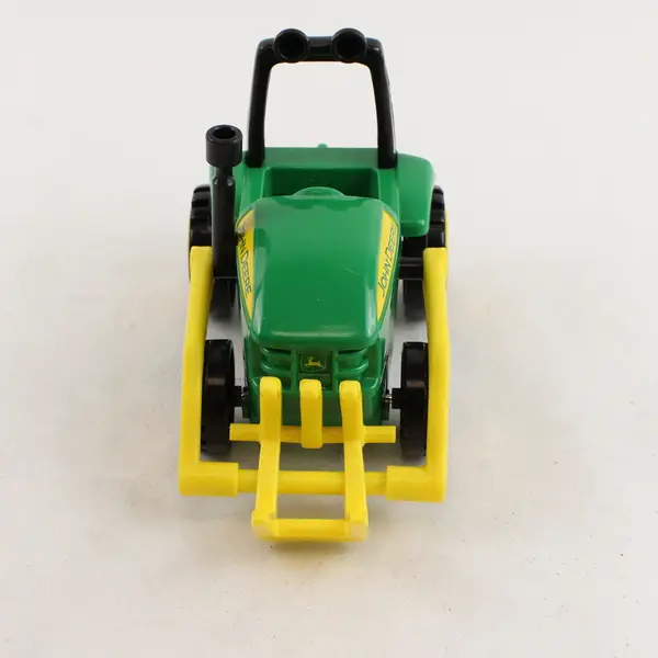 John Deere Learning Curve Green Tractor w/Hay Fork Loader Farm Vehicle Toy 7"