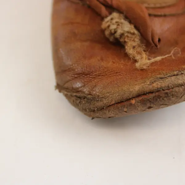 Antique Victorian-Era Baby/Child Button-Up Brown Leather Boots with Tassels 4”