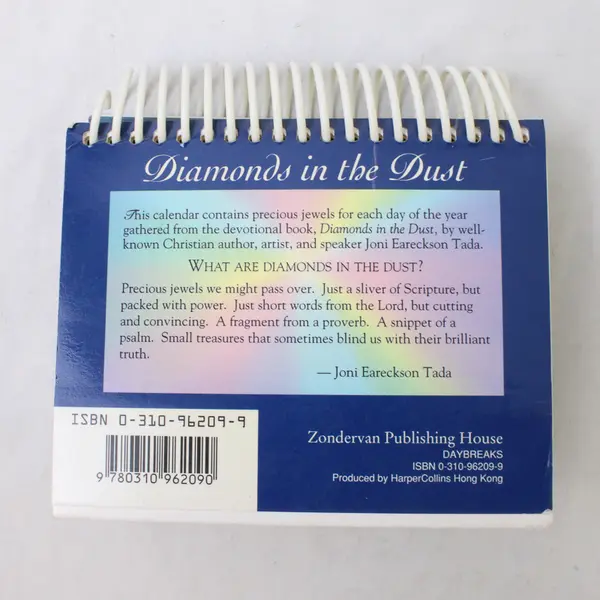 Diamonds in the Dust Joni Eareckson Tada 366 Devotions 1994 SB PB Flip Version 