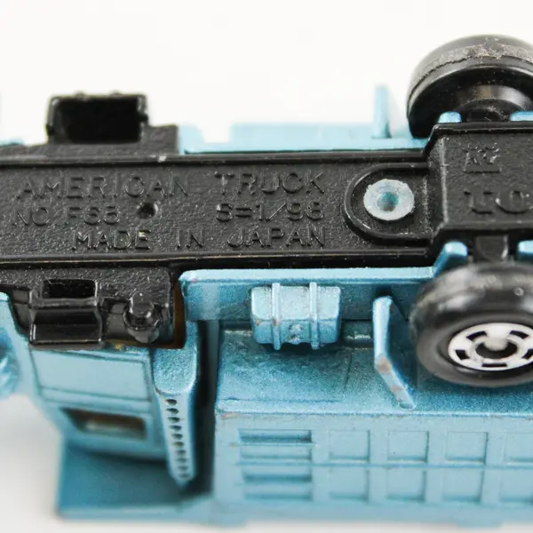 Vintage 1978 Tomica American Truck F63 1:98 Blue Dump Truck Japan