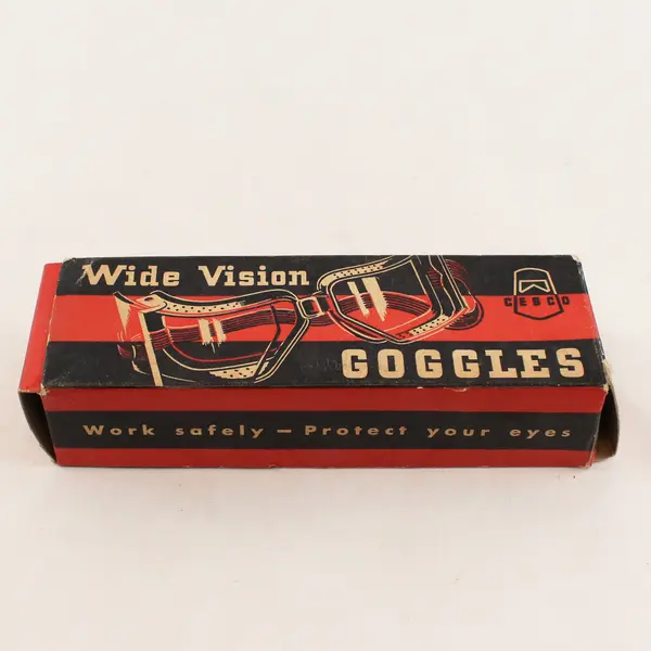 Vintage Chicago Eye Shield Co Cesco Wide Vision Goggles (Original Packaging)