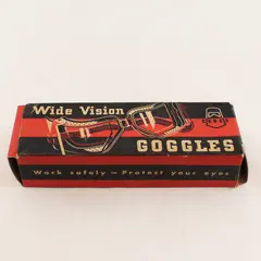 Vintage Chicago Eye Shield Co Cesco Wide Vision Goggles (Original Packaging)