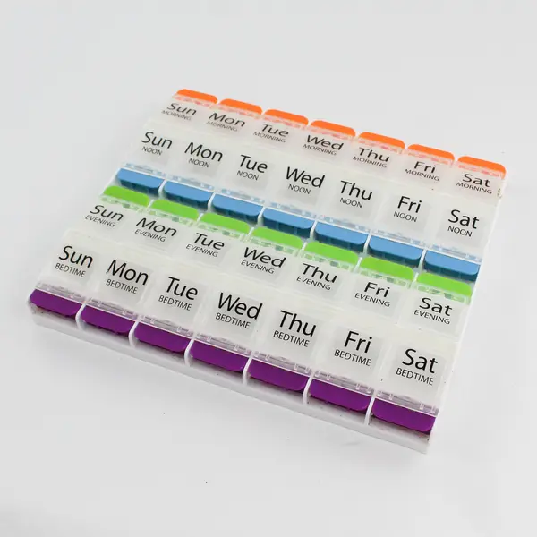 Plastic Pill Sorter 1 Week 4 Times A Day