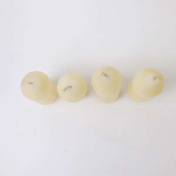 Lot of 4 Ivory Carriage Taper Candles 9.5in Slim Home Decor